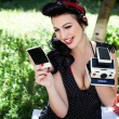 PIN-UP Girl: ��rka Tesa�ov� , make-up, vlasy: viz�istka Eva Ceralov�, pin-up a retro foto Praha Nikol Obrov� Photographer