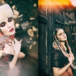 modelka: Diana Hassmannov�, viz�istka: Sabina Bibi �kodov�, portr�tn� stylizovan� fotografie, fotografka Nikol Obrov�