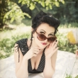 PIN-UP Girl: ��rka Tesa�ov� , make-up, vlasy: viz�istka Eva Ceralov�, pin-up a retro foto Praha Nikol Obrov� Photographer