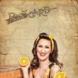 pin-up retro fotografie Praha fotografka Nikol Obrov�, viz�istka Eva Ceralov� pin-up foto
