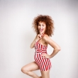 pin-up retro fotografie Praha fotografka Nikol Obrov�, viz�istka Eva Ceralov� pin-up foto