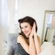 pin-up retro fotografie Praha fotografka Nikol Obrov�, viz�istka Eva Ceralov� pin-up foto