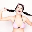 PIN-UP girl by Nikol Obrov� Photographer: Particie �en��kov�, make-up, vlasy: viz�istka Marika Jane�kov�, Retro foto Praha, 60. l�ta