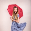 pin-up retro fotografie Praha fotografka Nikol Obrov�, viz�istka Eva Ceralov� pin-up foto