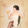 PIN-UP girl by Nikol Obrov� Photographer: Particie �en��kov�, make-up, vlasy: viz�istka Marika Jane�kov�, Retro foto Praha, 60. l�ta