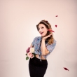 pin-up retro fotografie Praha fotografka Nikol Obrov�, viz�istka Eva Ceralov� pin-up foto